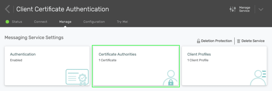 Screenshot to click on Certificate Authorities