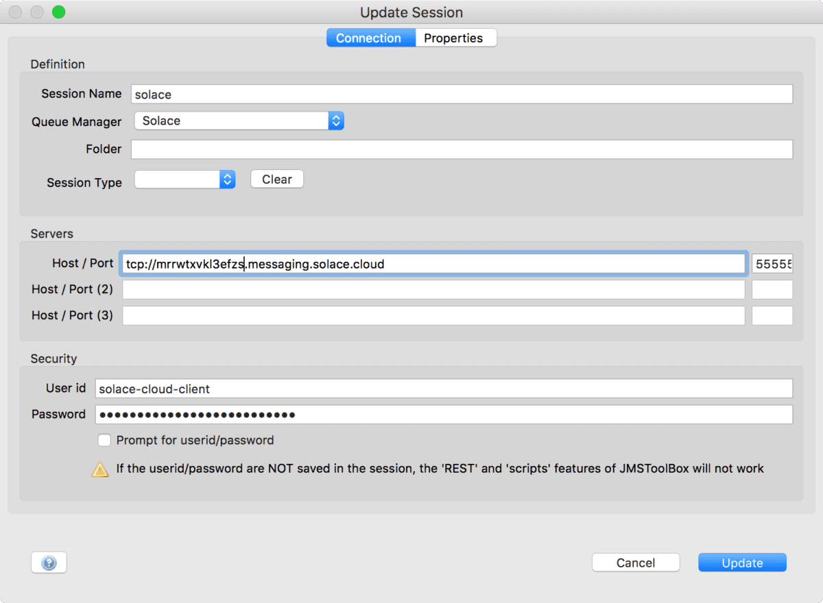 Using JMSToolBox and Solace PubSub+ Event Broker Solace