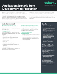 Application Scenario from Development to Production