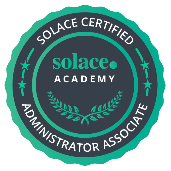 Solace Certified Event Broker Administrator - Associate Badge