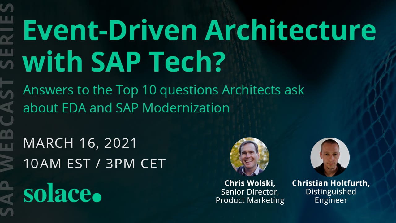 Event-Driven-Architecture with SAP Tech Webcast