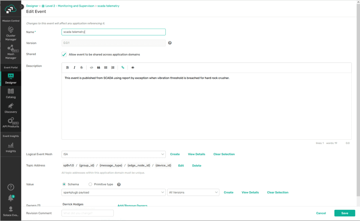 Modeling Events in Accordance with the ISA-95 Standard | Solace