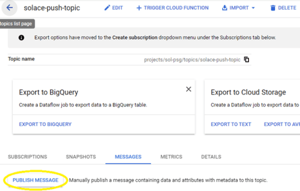 Integrating Google Cloud Pub/Sub with PubSub+
