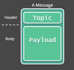 Solace message structure with topic and payload