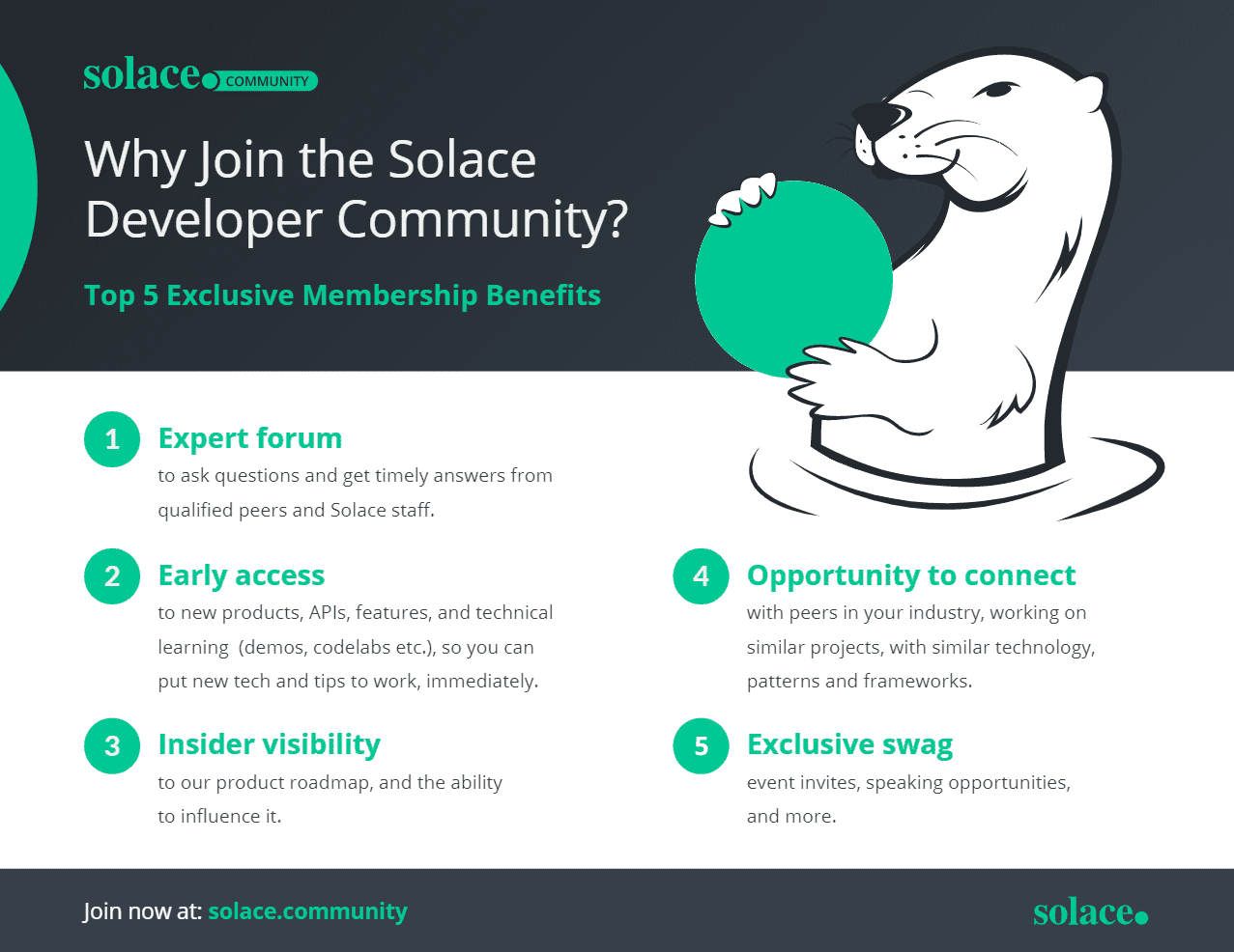 5 reasons why you should join the solace developer community