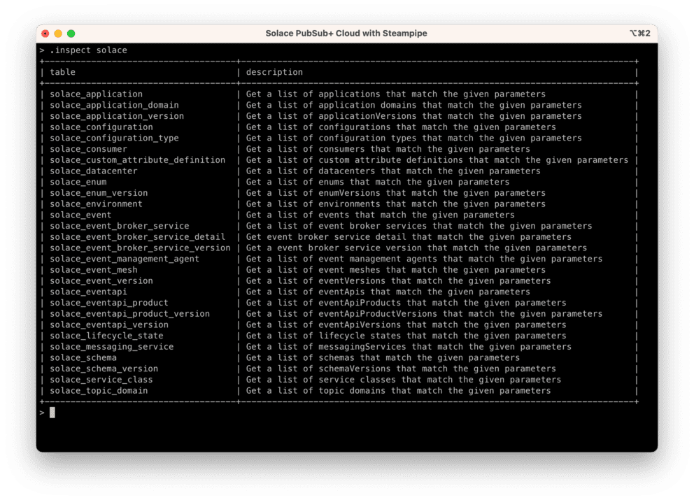 Querying Solace Cloud Using SQL with Steampipe | Solace