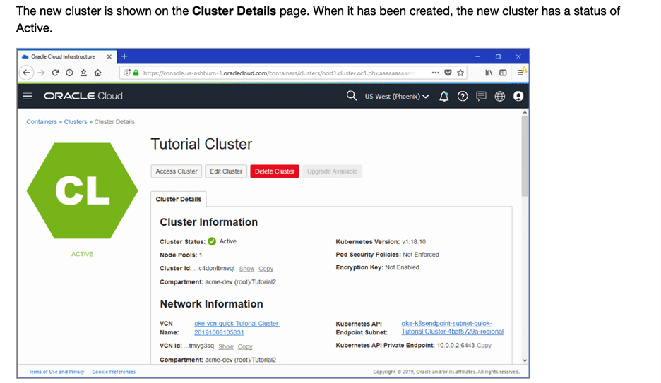 Verifying Cluster Status