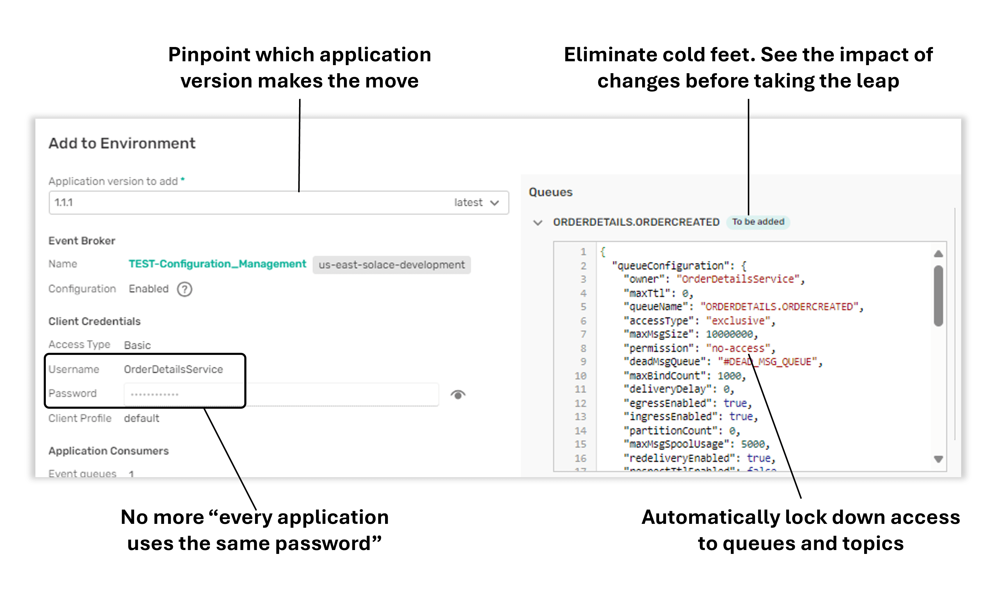 PubSub+ Event Portal - Access Deploy Attributes