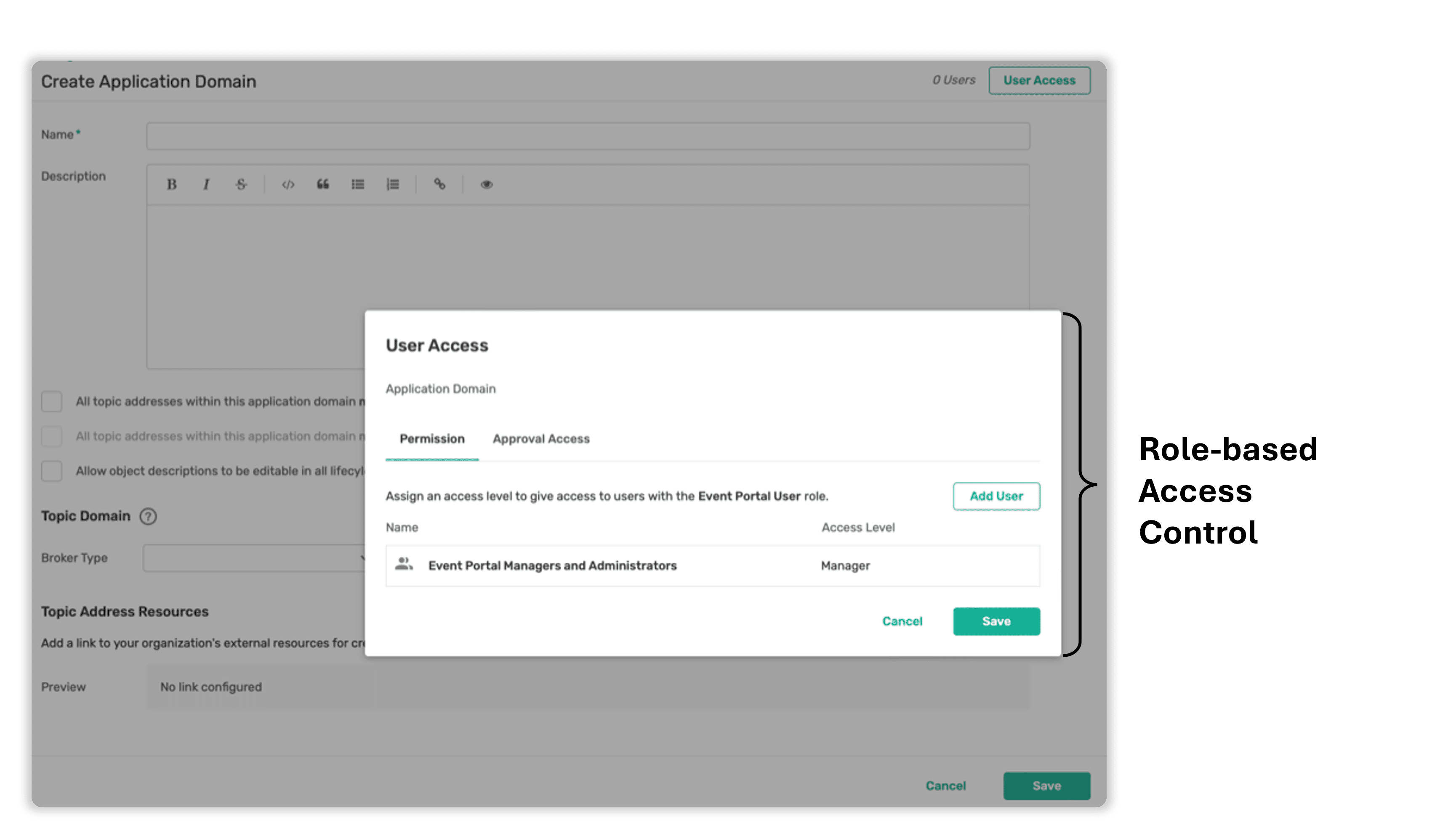 PubSub+ Event Portal - Role-Based Access Controls