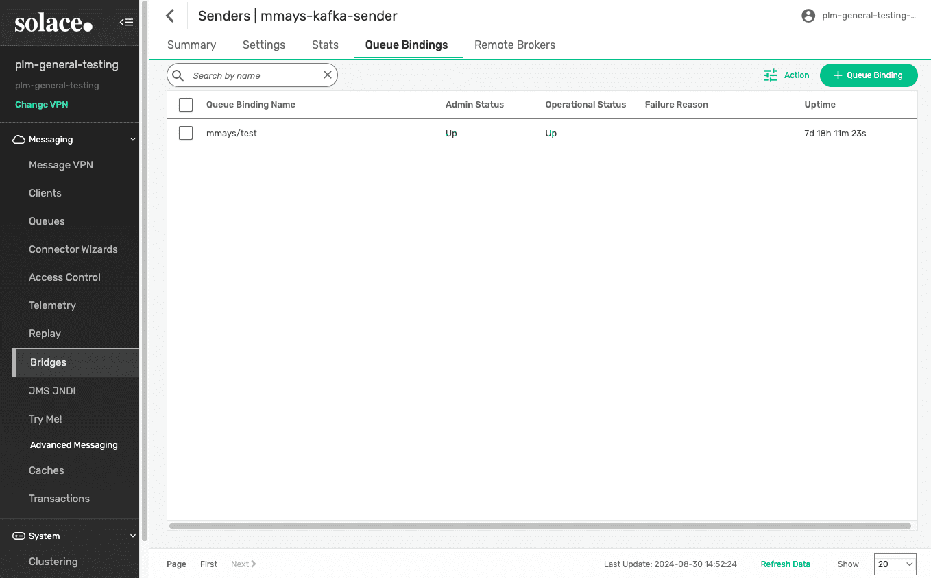 Set up Solace PubSub+ Kafka Bridge