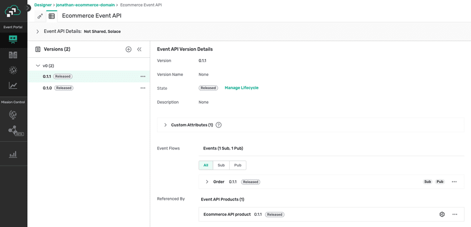 group related events into event APIs.