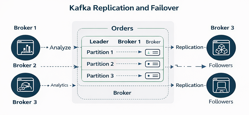 kafka architecture replication failover